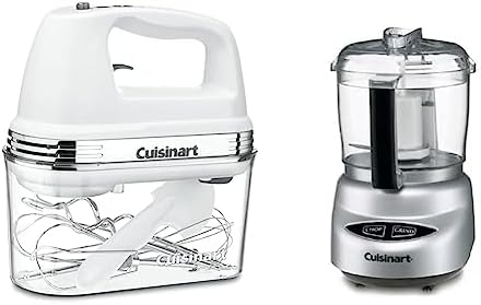 Cuisinart Power Advantage Plus Hand Mixer Bundle with Food Processor and Accessories