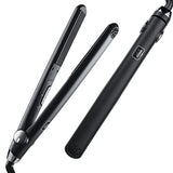 TYMO SWAY Hair Straightener with 10s Fast Heating, 1 Inch Professional Flat Iron Curling Iron in One with 32 Adjustable Temp, Automatic Shut Off, Dual Voltage