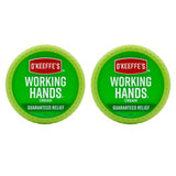 O'Keeffe's Working Hands Hand Cream for Extremely Dry, Cracked Hands, 3.4 Ounce Jar, (Pack 2)