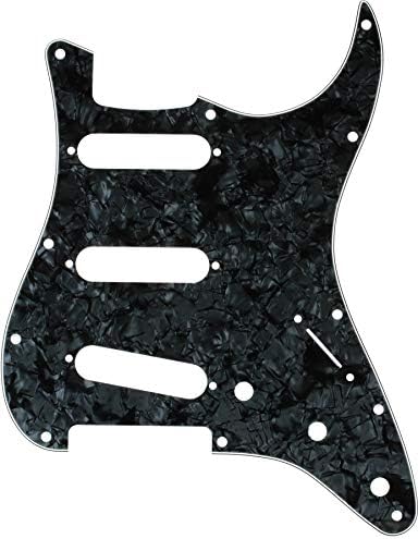 Fender Modern Pickguard, Stratocaster, 11-Hole - Black Moto