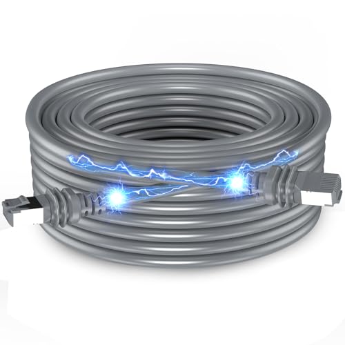 Starlink Cable, Starlink Gen 3 Cable, Standard Actuated Starlink Replacement Cable, 50FT Waterproof Replacement V3 Cable for Starlink Rectangular Satellite, Durable Extension Cable（50FT /15.5M）