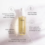 OUAI Hair Oil - Hair Heat Protectant Oil for Frizz Control - Adds Hair Shine and Smooths Split Ends - Color Safe Formula - Paraben, Phthalate and Sulfate Free (1.5 oz)