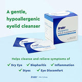 Bruder Hygienic Eyelid Cleansing Wipes (Pack of 2) | Rinse-free Exfoliating Wipes Remove Excess Oil and Debris from Eyelids & Lashes | 30 Count Box