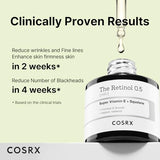 COSRX Retinol 0.5 Oil, Anti-aging Serum with 0.5% Retinoid Treatment for Face, Reduce Wrinkles, Fine Lines, & Signs of Aging, Gentle Skincare for Day & Night, Not Tested on Animals, Korean Skincare