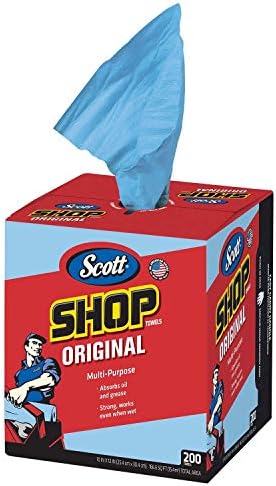 All States Ag Parts Parts A.S.A.P. Scott Blue Shop Towels in a Box - 200 Sheets