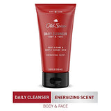 Old Spice Body & Face Daily Cleanser for Men, Energizing Scent, 5 oz