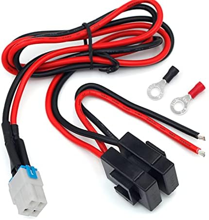 4-pin 12AWG DC Power Supply Cable for Yaesu Radio FT-450D FT-891 FT-991-A FT950 FTDX-1200 Kenwood TS-480 TS-590SG TS-890s Icom IC-7000 IC-7200 IC-7600 IC-7300 Alinco DX-SR9T Vertex
