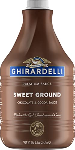 Ghirardelli Sweet Ground Chocolate & Cocoa Sauce Pump Bottle, 87.3 oz