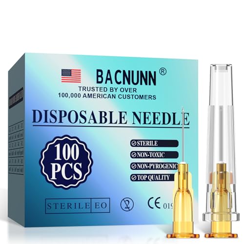 25 Ga 1/2 Inch 100PCS: for Lab & Measurement & Transfer of Liquids