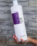 Fanola No Yellow Shampoo With Purple Violet Pigments To Eliminate Unwanted Yellow Tones & Brassiness In Platinum, Light Blonde, Gray, Bleached, or Highlighted Hair 1000ml