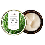 SULU ORGANICS Natural Whipped Tallow Balm for Face and Body, Natural Moisturizer made with Grassfed Beef Tallow- 4 oz/113 g (Peppermint)