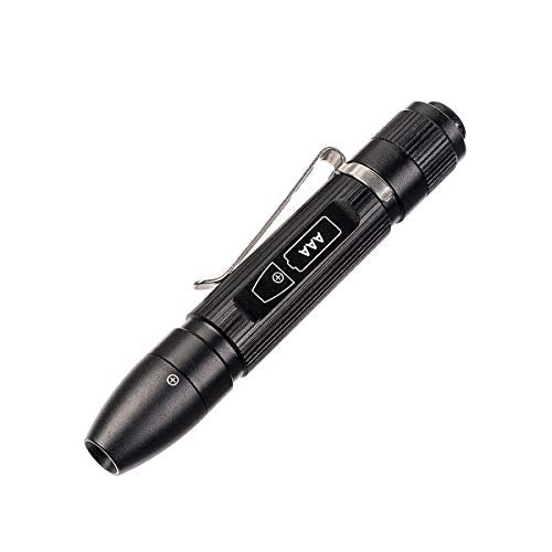 Weltool M6-Mini LED Cap Flashlight Ultra-Compact, 3000K Warm White EDC Pocket Light with Clip No-Glare Even beam- High Color Rendering of 85% - Perfect Pen Light - for Inspection Reading by AAA cell