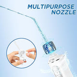 H2ofloss Water Dental Flosser for Teeth Cordless,300ML Portable & IPX7 Waterproof Teeth Cleaner Picks,5 Modes Rechargeable Oral Irrigator with Refilled Nozzle for Home/Travel