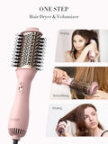 LANDOT Hot Hair Blow Dryer Brush: Upgraded Plus 2.0 Hot Air Brush - One-Step HairDryer Styler and Volumizer 4 in 1 for Drying Straightening Curling Volumizing Hair - Fight Frizz and Add Volume