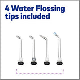 Waterpik Whitening Water Flosser, White (WF 05) Electric Oral Irrigator Flosser Whitens Teeth Gently