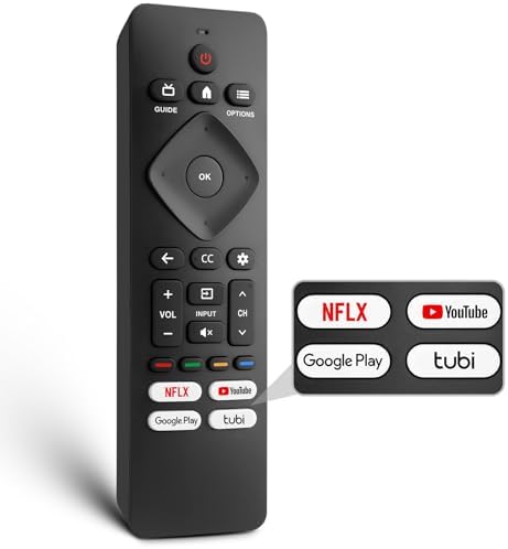 Replacement for Philips-Smart-TV-Remote-Control, Universal Smart Remote for Philips Android/Google TV