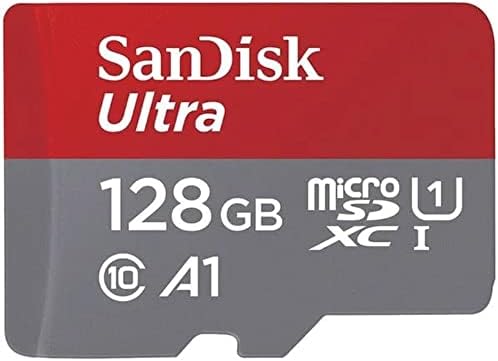 SanDisk 128GB Ultra microSDXC UHS-I Memory Card - Up to 140 MB/s, C10, U1, Full HD, A1, Micro SD Card - SDSQUAB-128G-GN6MN