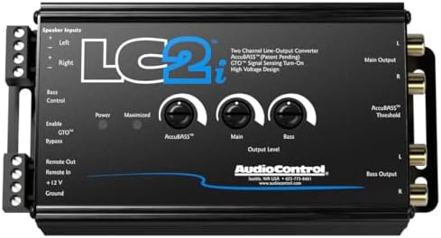 AudioControl LC2i 2 Channel Line Out Converter with AccuBASS and Subwoofer Control