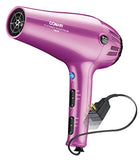 Conair Hair Dryer with Retractable Cord, 1875W Cord-Keeper Blow Dryer,Pink