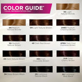 John Frieda Brown Permanent Precision Foam Hair Color Kit, Light Brown Hair Dye, 6N Light Natural Brown Hair Coloring Kit, Pack of 2