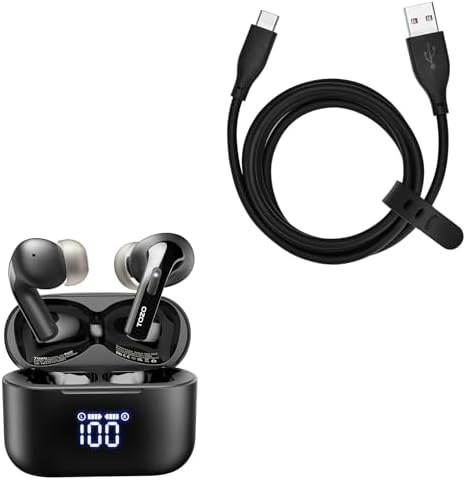 TOZO T20 Wireless Earbuds USB-C to USB-A Charging Cable