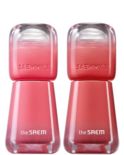 THESAEM Saemmy's Ade Shot Tint (03, 05) - Korean Lip Titnt, Water Gel Lip Stain with Plump Glowy Moisturizing Finish, Buildable Radiant Gloss, Long-Lasting Comfort, 0.1 fl.oz.