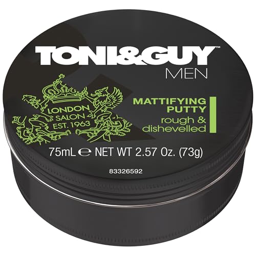 Toni & Guy Men Mattifying Putty, 2.7 oz (Toni&Guy Workable Matte Paste 75ml)