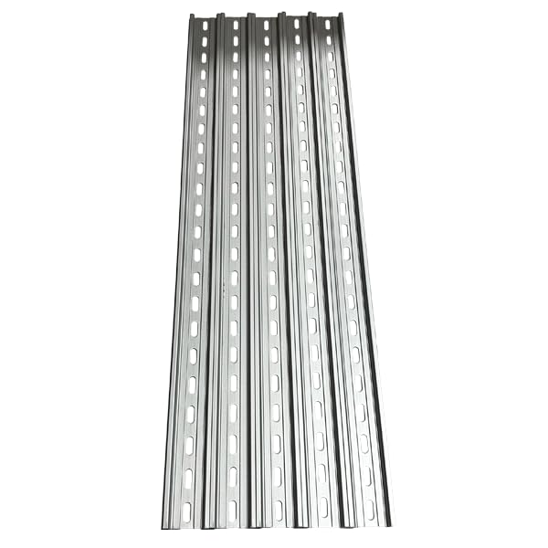 International Connector T&G 5 Pieces DIN Rail Slotted Aluminum RoHS 35mm Wide 7.5mm High (22")