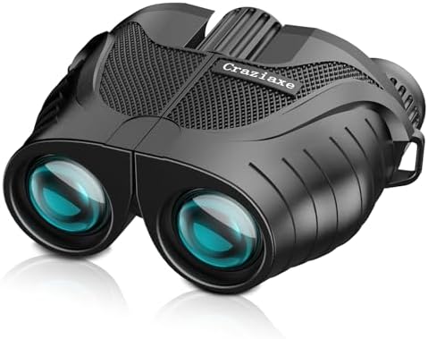 Binoculars 15x25 for Adults and Kids, High Power Easy Focus Binoculars with Low Light Vision, Compact Binoculars for Bird Watching and Travel