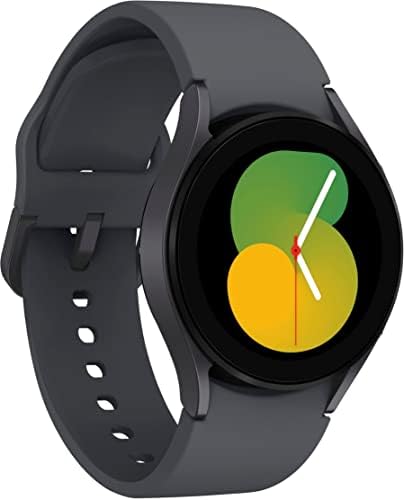 SAMSUNG Galaxy Watch 5 40mm Bluetooth Smartwatch w/Body, Health, Fitness and Sleep Tracker, Improved Battery, Sapphire Crystal Glass, Enhanced GPS Tracking, US Version, Gray (Renewed)