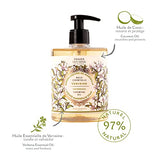 Panier des Sens - Marseille Liquid Hand Soap - Verbena Hand Wash - Moisturizing Soap with Coconut Oil - Bathroom & Kitchen Refillable Soap - 97% Natural Ingredients Made in France - 16.9 Fl.oz