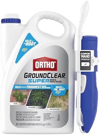 Ortho GroundClear Super Weed & Grass Killer1: Ready-to-Use Continuous Spray Comfort Wand, Results in Hours, 1/2 gal.