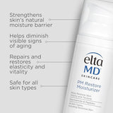 EltaMD Morning and Night Skin Care Kit, AM Restore and PM Restore Facial Moisturizers, Anti-Aging Renew Eye Gel