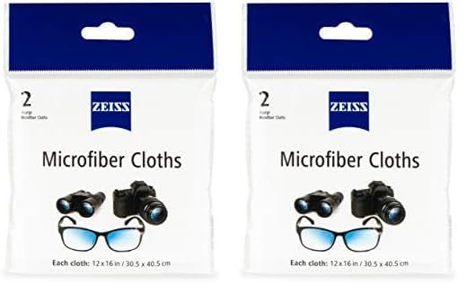 Zeiss Microfiber Lens Cleaning Cloth (Pack of 4) Jumbo Size