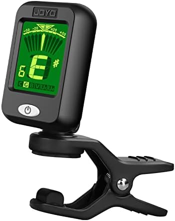 JOYO Clip on Tuner Digital Electronic Tuner for Guitar, Bass, Ukulele, Violin, Mandolin, Banjo Acoustics Calibration Tuner (JT-09 2PCS)