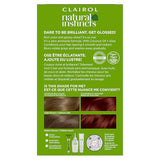 Clairol Natural Instincts Demi-Permanent Hair Dye, 6RR Light Red Hair Color, Pack of 3