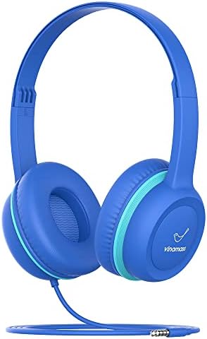 Kids Headphones, Ear Headphones for Kids, Wired Headphones with Safe Volume Limiter 85dB, Kids Headphones with Cord 3.5mm Jack Wired for Children/School