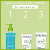 Bioderma Sébium Foaming Gel Pump, Cleansing and MakeUp Removing, Skin Purifying for Combination to Oily Skin, 6.76 Fl Oz