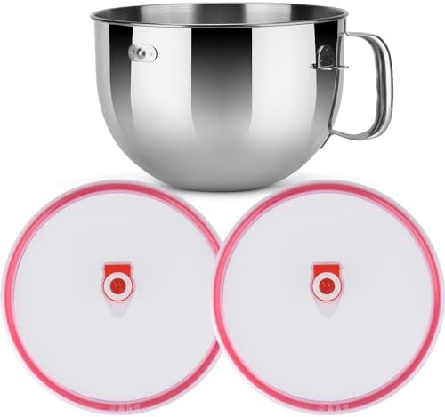 Bowl Covers for KitchenAid Stand Mixers Bowl,Yeast dough airtight bowl lid,Bowl Covers to Prevent Ingredients from Spilling, Fits Bowl models: 6/7QT，2PCS