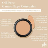 Glo Skin Beauty Oil-Free Camouflage Concealer - Correct and Conceal Imperfections, Blemishes & Dark Spots, Nourishing Makeup for a More Even Complexion (Natural)