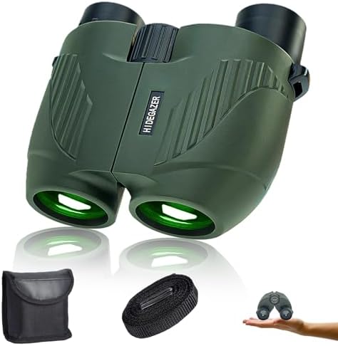 Binoculars for Adults and Kids 10x25 ,Small Binoculars Compact,Large View High Powered Binoculars for Bird Watching,Hunting,Hiking and Sport Games