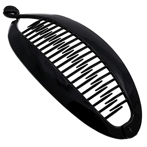 Camila Paris NV135 French Large Banana Clip Hair Comb, Flexible Banana Clips Hair for Thick Hair Ponytail Holder Interlocking, Styling Hair for Women Made in France