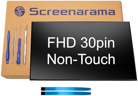 SCREENARAMA New Screen Replacement for LP156WFC(SP)(M5) (FHD 30pin Non-Touch IPS) LCD LED Display with Tools and Tape