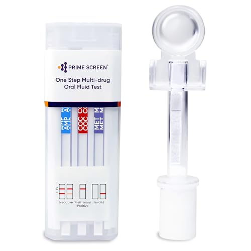 Prime Screen [50 Pack] 6 Panel Oral Saliva Drug Test Kit, Employment and Insurance Testing (AMP, COC, MET, OPI, PCP, THC) - ODOA-166