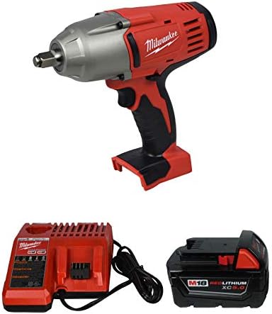 Milwaukee 2663-20 1/2" Impact Wrench,48-11-1850 5Ah Battery, 48-59-1812 Charger