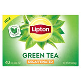 Lipton Decaffeinated Green Tea Bags, Unsweetened Teabags for Decaf Hot Tea or Decaf Iced Tea with Flavonoids, 240 Total Tea Bags (40ct - Pack of 6)