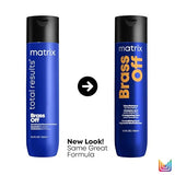 Matrix Brass Off Blue Color Depositing Shampoo Neutralizes Brassy Tones in Lightened or Color Treated Hair