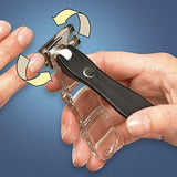 GLOSSY END EZ Grip 360 Degree Rotary Stainless Steel Sharp Blade Fingernail Toenail Clipper, Trimmer and Cutter