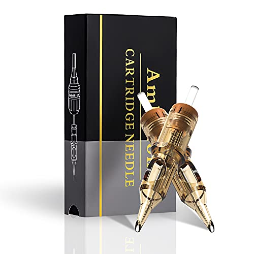 Ambition Premium #08 Bugpin 9RL Disposable Tattoo Needles Cartridges Supply 9 Round Liner 20Pcs for Professionals and Beginners Tattoo Artists