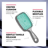 FHI HEAT UNbrush Wet & Dry Vented Detangling Hair Brush, Aurora